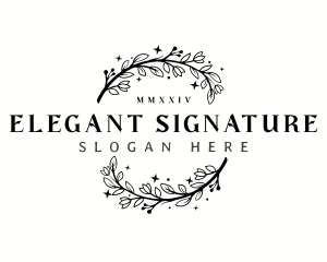 Elegant Boutique  Floral logo design