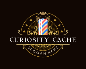 Barbershop Salon Haircut logo design