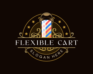 Barbershop Salon Haircut logo design