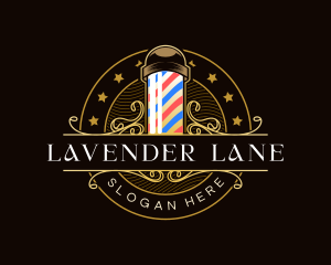 Barbershop Salon Haircut logo design