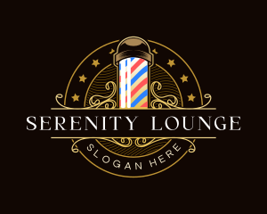 Barbershop Salon Haircut logo design