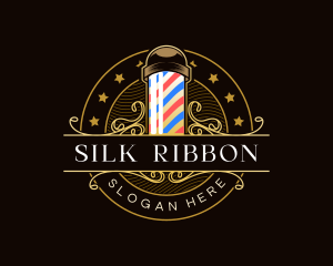 Barbershop Salon Haircut logo design