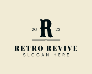 Retro Gothic Western Studio logo design