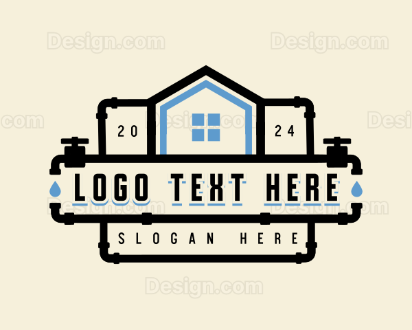 Plumbing Faucet Leak Logo