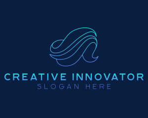 Creative Aquatic Wave logo design