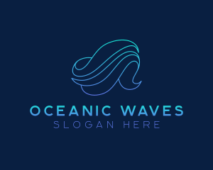 Creative Aquatic Wave logo design