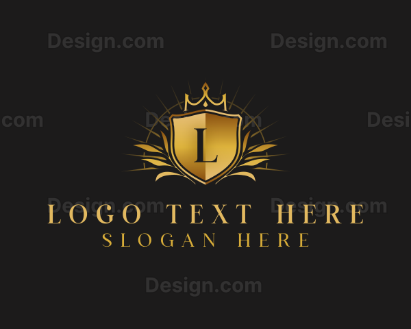 Luxury Crown Shield Logo