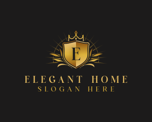 Luxury Crown Shield logo design