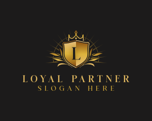 Luxury Crown Shield logo design