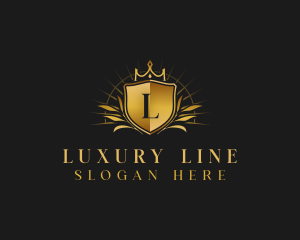 Luxury Crown Shield logo design