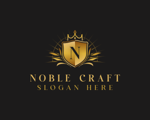 Luxury Crown Shield logo design