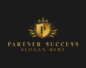 Luxury Crown Shield logo
