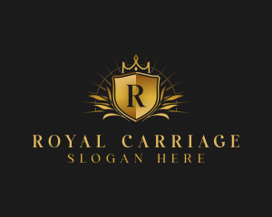 Luxury Crown Shield logo design