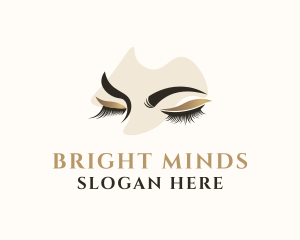 Gold Eyelashes Beauty logo