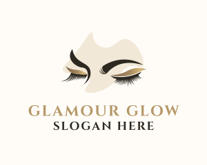 Gold Eyelashes Beauty logo