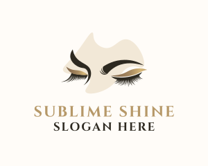 Gold Eyelashes Beauty logo