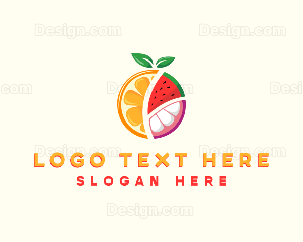 Tropical Fresh Fruit Logo