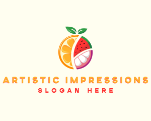 Tropical Fresh Fruit logo design