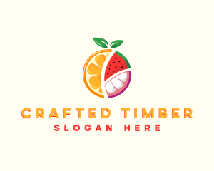 Tropical Fresh Fruit logo design