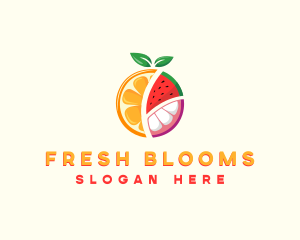 Tropical Fresh Fruit logo design