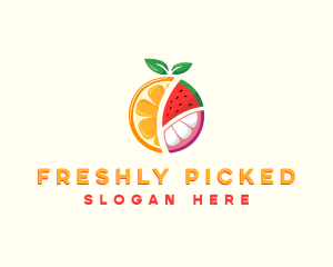 Tropical Fresh Fruit logo design