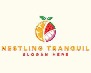 Tropical Fresh Fruit logo design