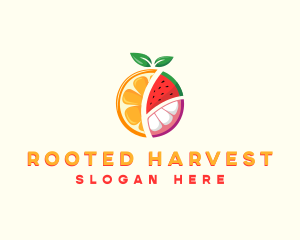 Tropical Fresh Fruit logo design