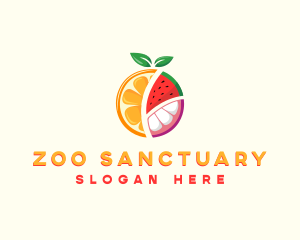 Tropical Fresh Fruit logo design