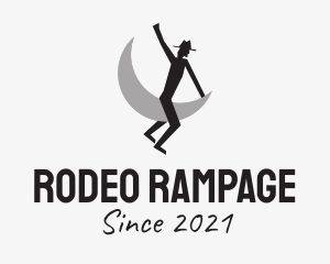 Cowboy Moon Rodeo  logo design