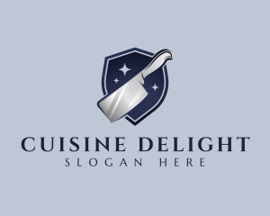 Kitchen Kleaver Knife logo design