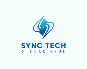 Tech Company Letter S logo design