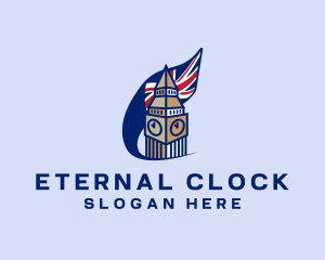 Clock Tower Flag logo design