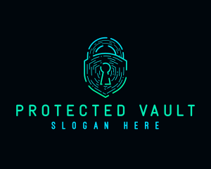 Digital Security Lock logo design