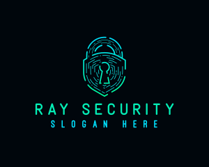 Digital Security Lock logo design