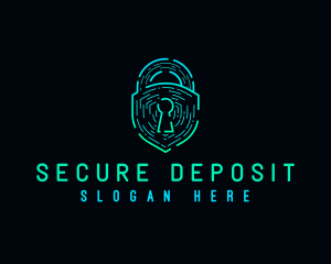 Digital Security Lock logo design