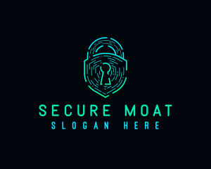 Digital Security Lock logo design