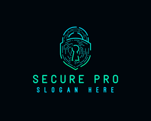 Digital Security Lock logo design