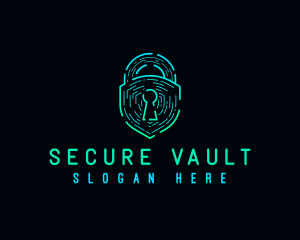 Digital Security Lock logo design