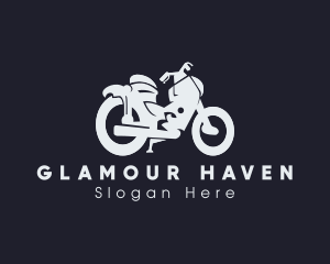 Transportation Motorcycle Rider Logo