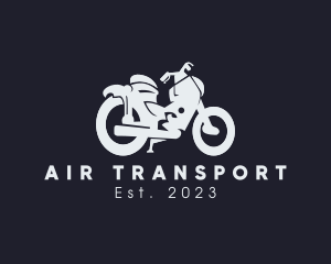 Transportation Motorcycle Rider logo design