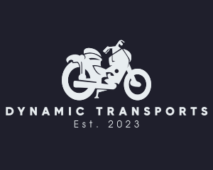 Transportation Motorcycle Rider logo design