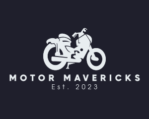 Transportation Motorcycle Rider logo design