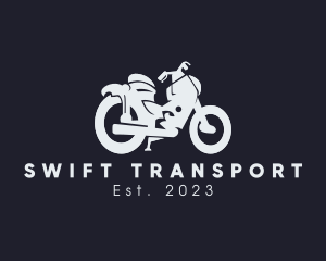 Transportation Motorcycle Rider logo design