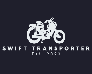 Transportation Motorcycle Rider logo design