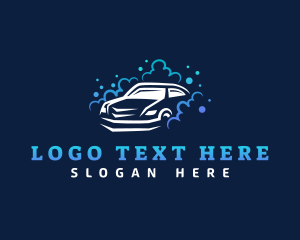 Car Cleaning Bubble  logo