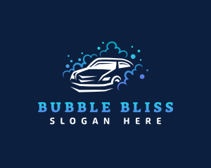 Car Cleaning Bubble  logo