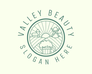 Beer Valley Countryside logo design