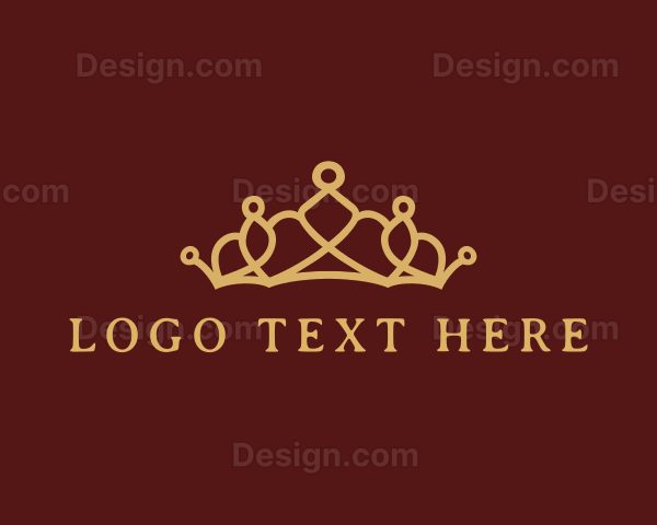 Ornate Crown Tiara Logo