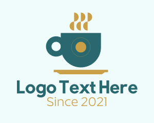 Modern Coffee Cup logo