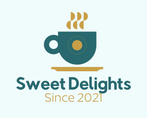 Modern Coffee Cup logo